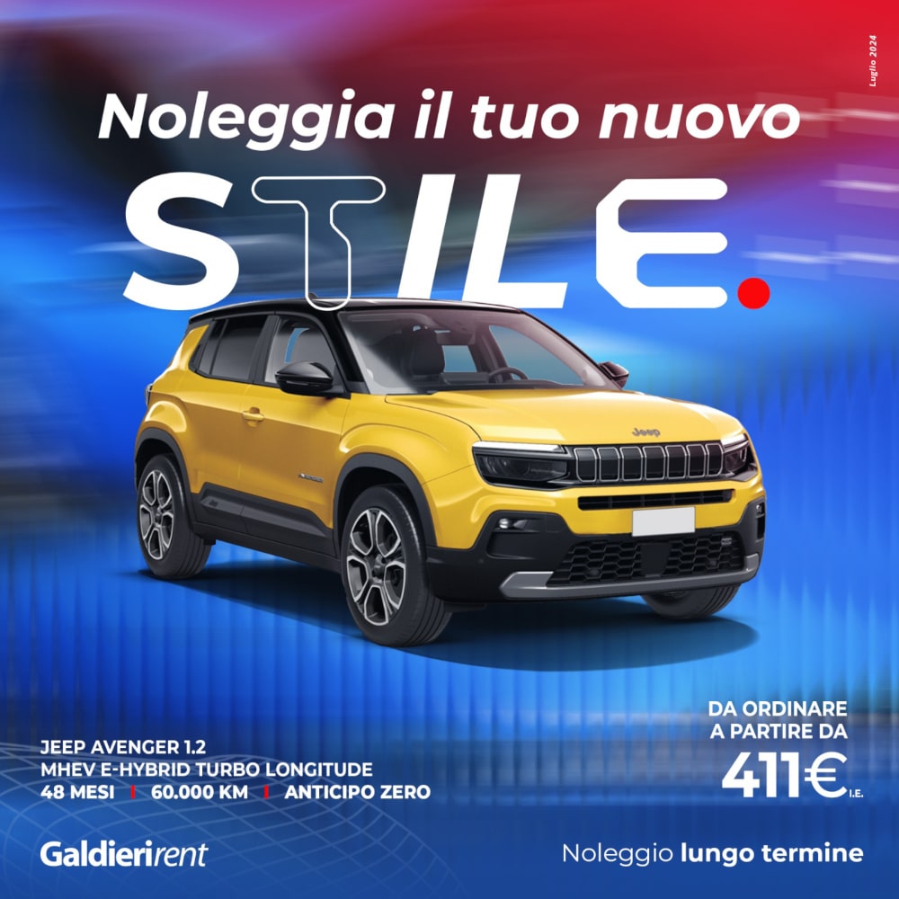 Jeep Avenger Noleggio Bologna 10/04/2024